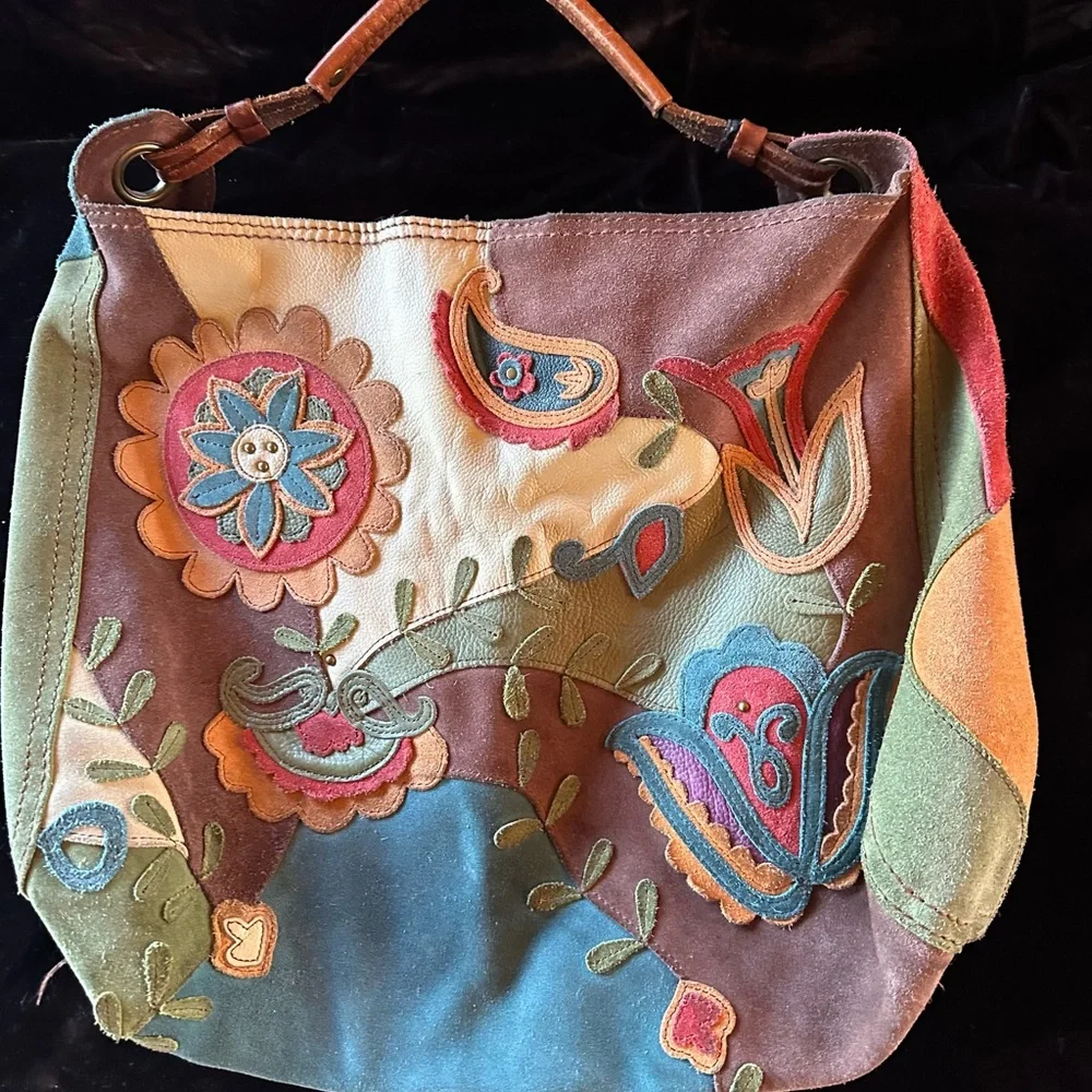 Embroidered Multicolor Women's Bag - Picture 4 of 8